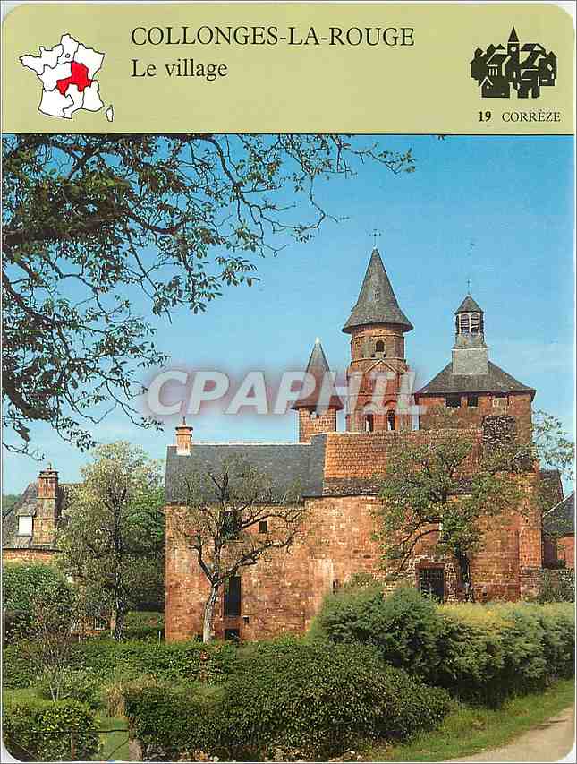 Fiche illustree Collonges la Rouge Le village 