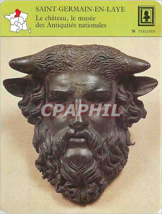 Fiche illustree Saint Germain en Laye Le chateau le musee des Antiquites nationales 