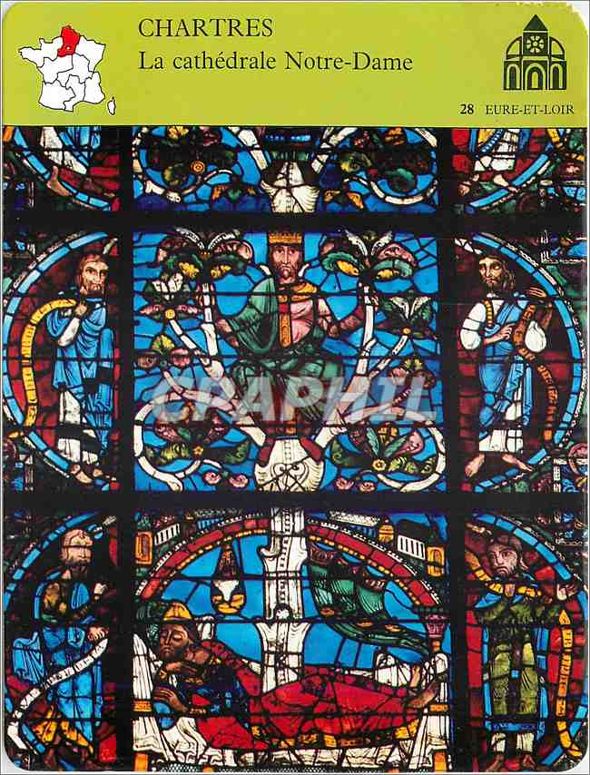 Fiche illustree Chartres La cathedrale Notre Dame 