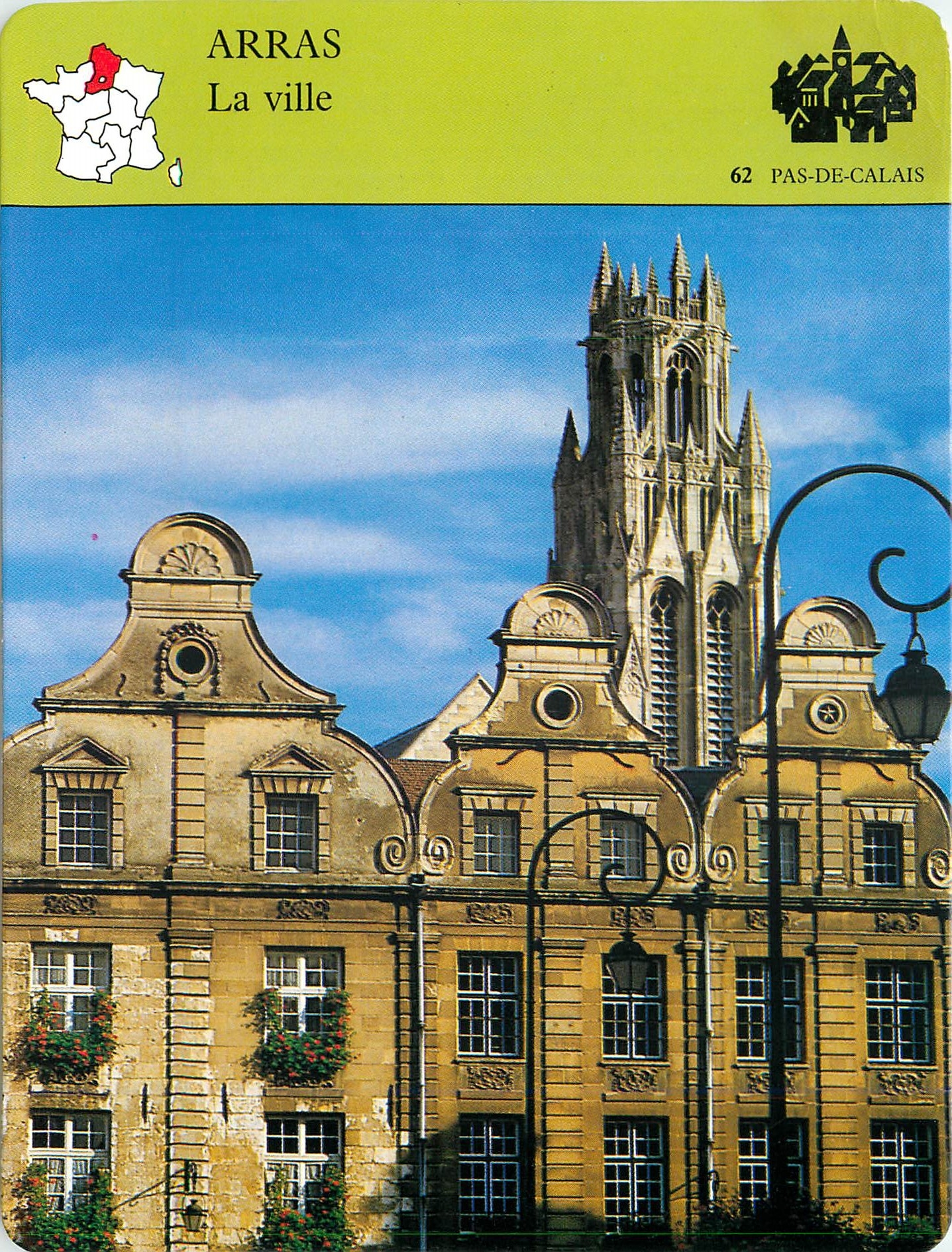 Fiche illustree Arras La ville 