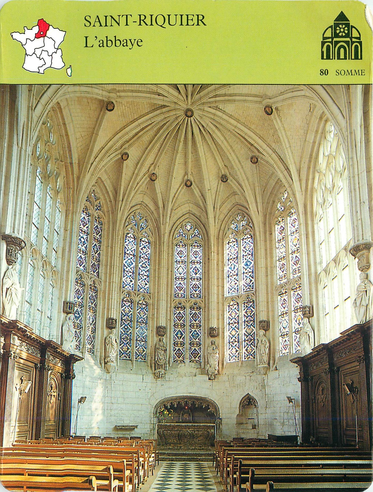 Fiche illustree Saint Riquier L'abbaye 