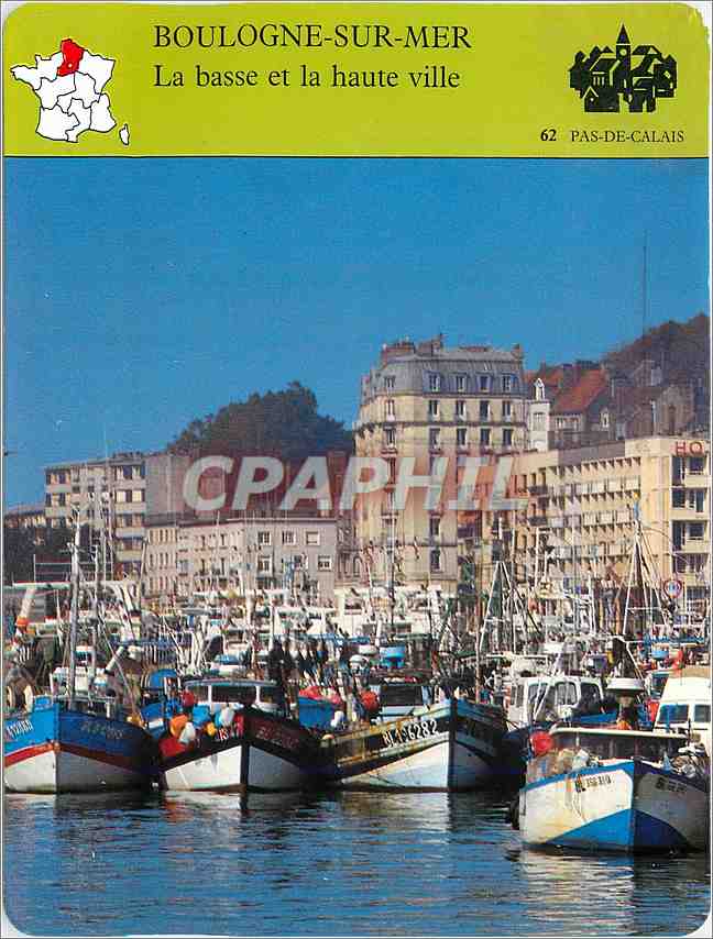 Fiche illustree Boulogne sur Mer La basse et la haute ville 