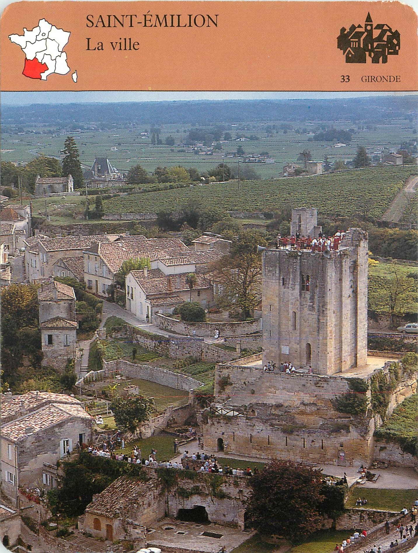 Fiche illustree Saint Emilion La ville 