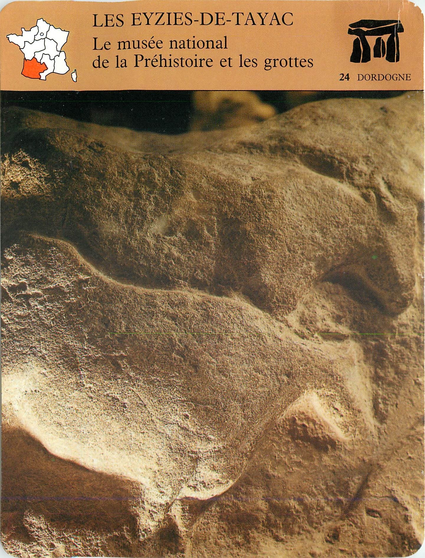 Fiche illustree Les Eyzies de Tayac Le musee national de la Prehistoire et les grottes 