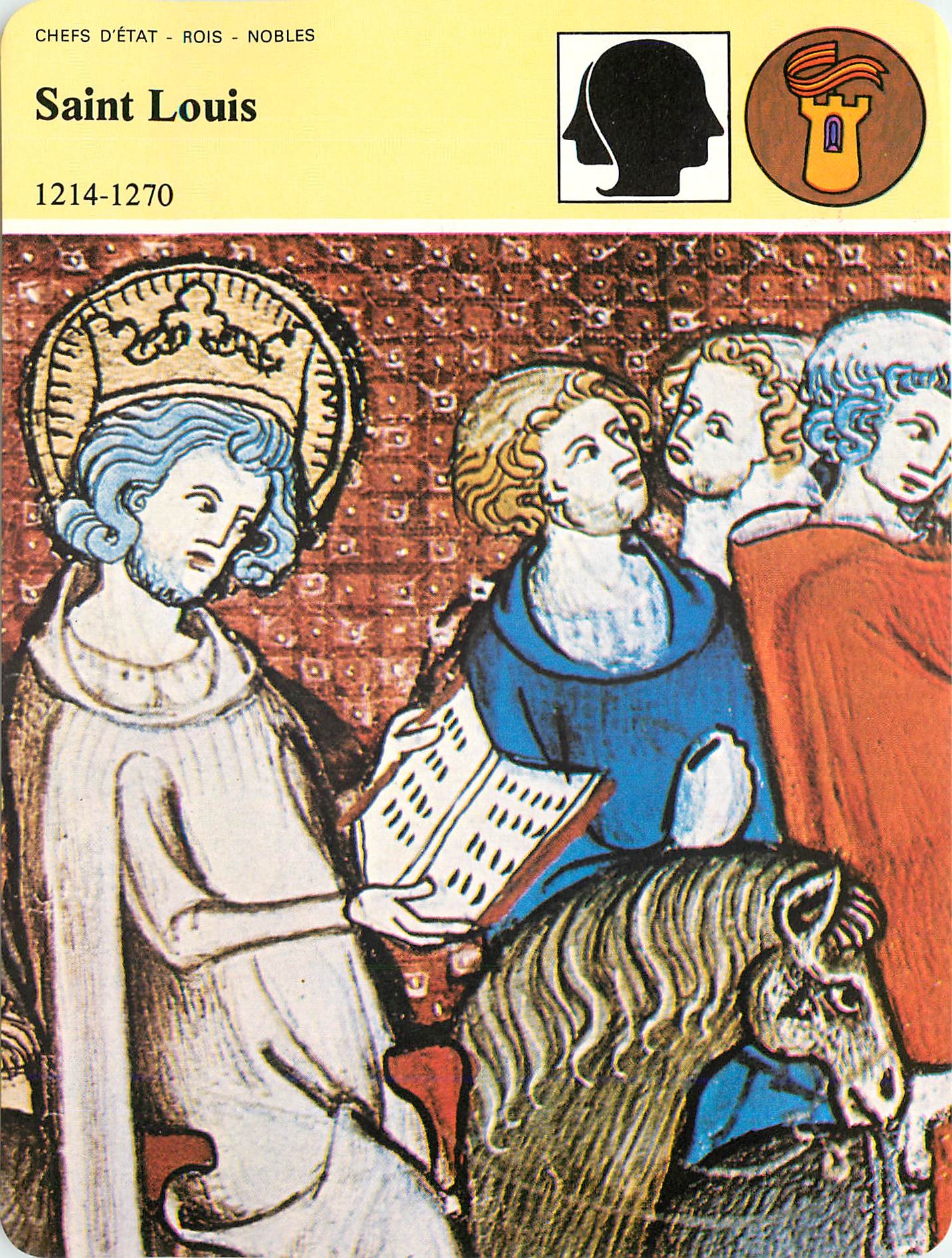 Fiche illustree Saint Louis Le paladin de la droiture 