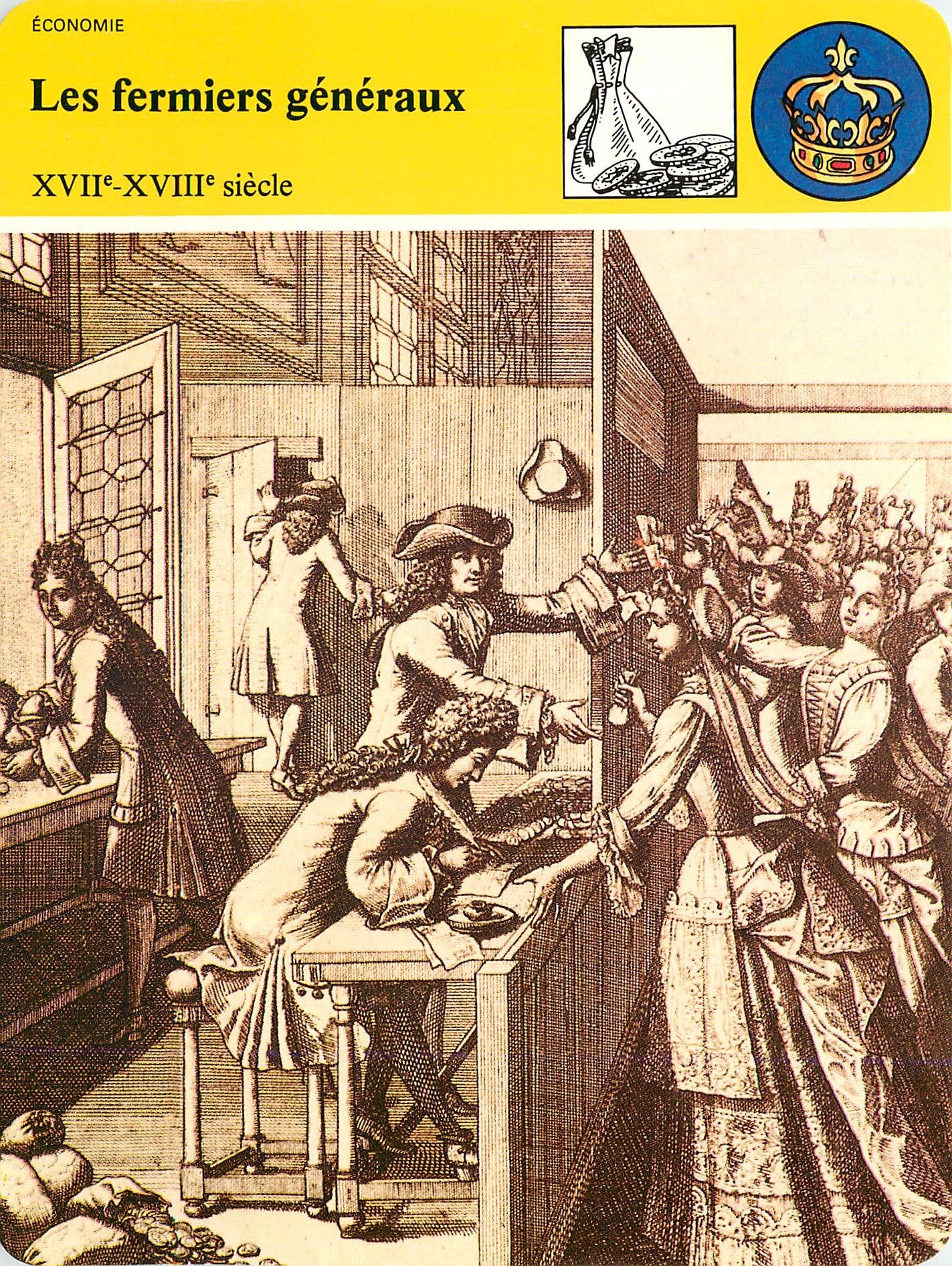 Fiche illustree Les fermiers generaux Les publicains de la monarchie 