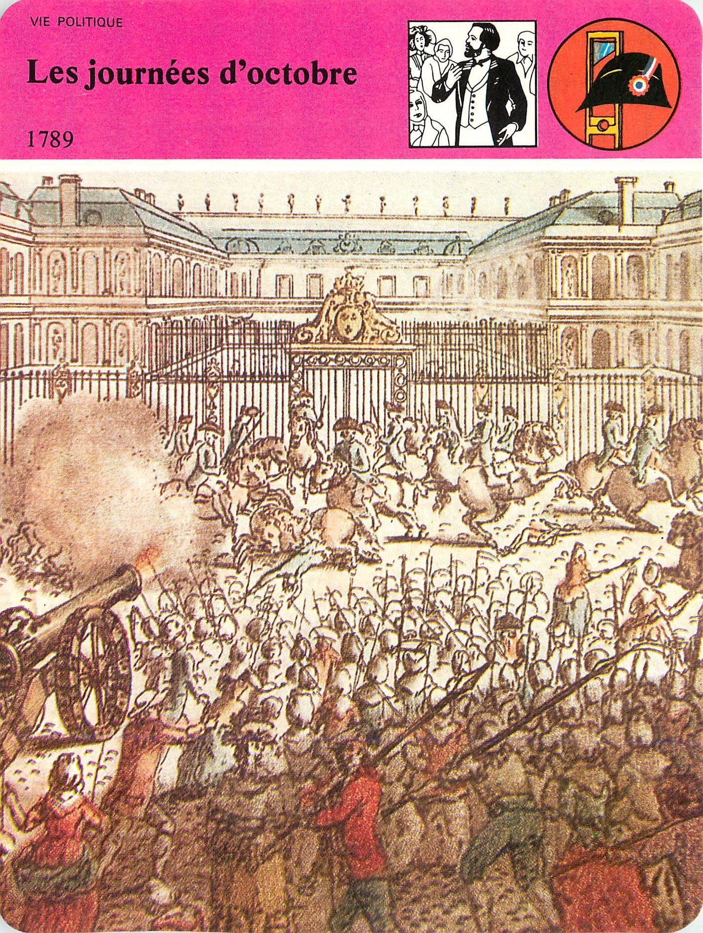 Fiche illustree Les journess d'octobre Les tribulations d'un roi trop bon 