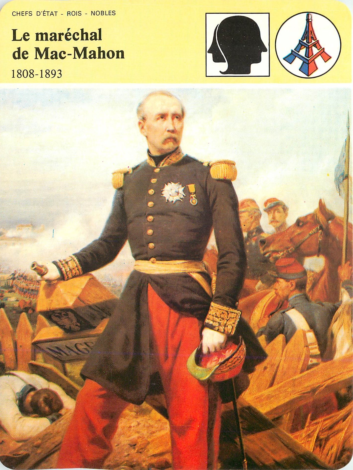Fiche illustree Le marechal de Mac Mahon Un soldat fourvoye 
