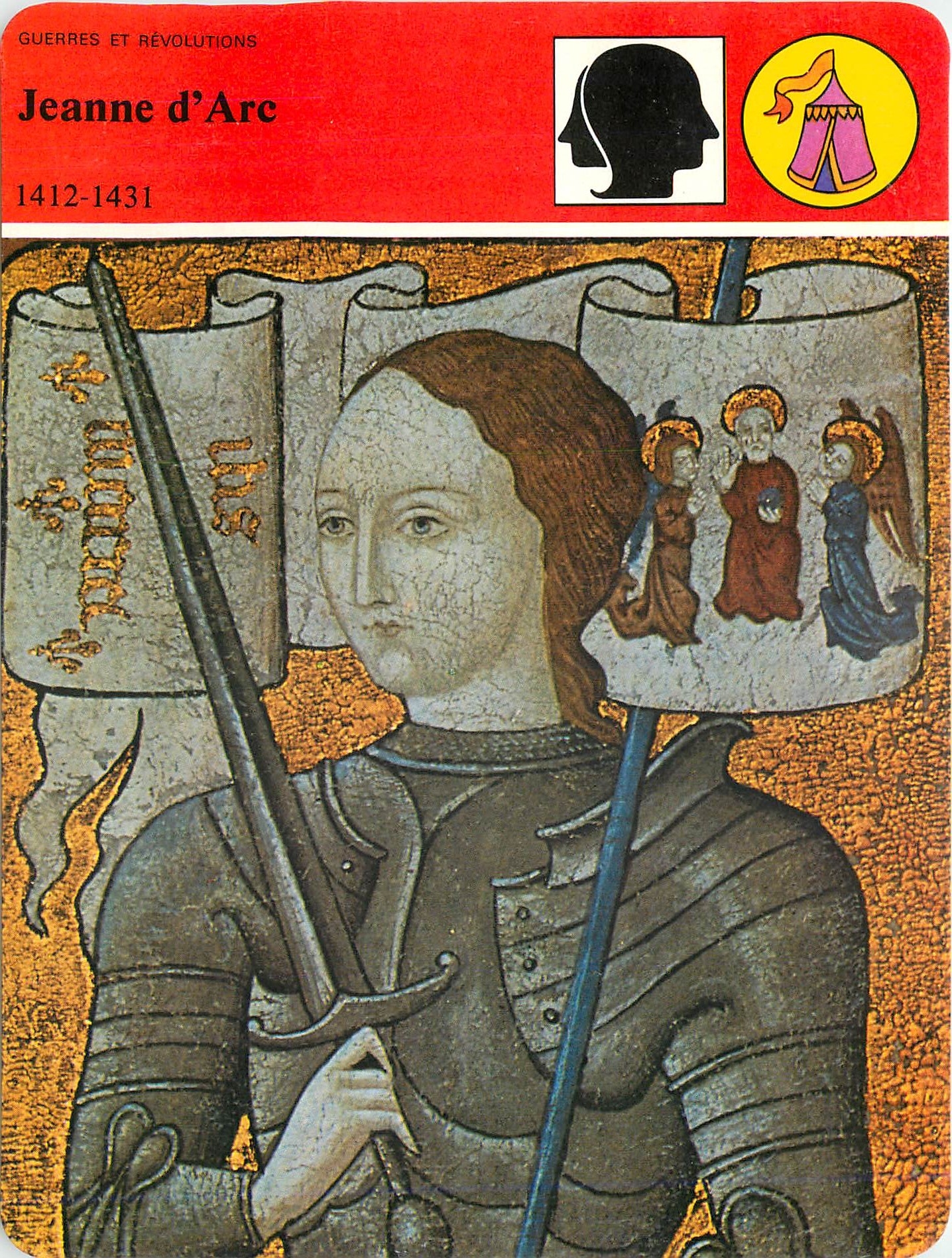 Fiche illustree Jeanne d'Arc Messire Dieu premier servi 