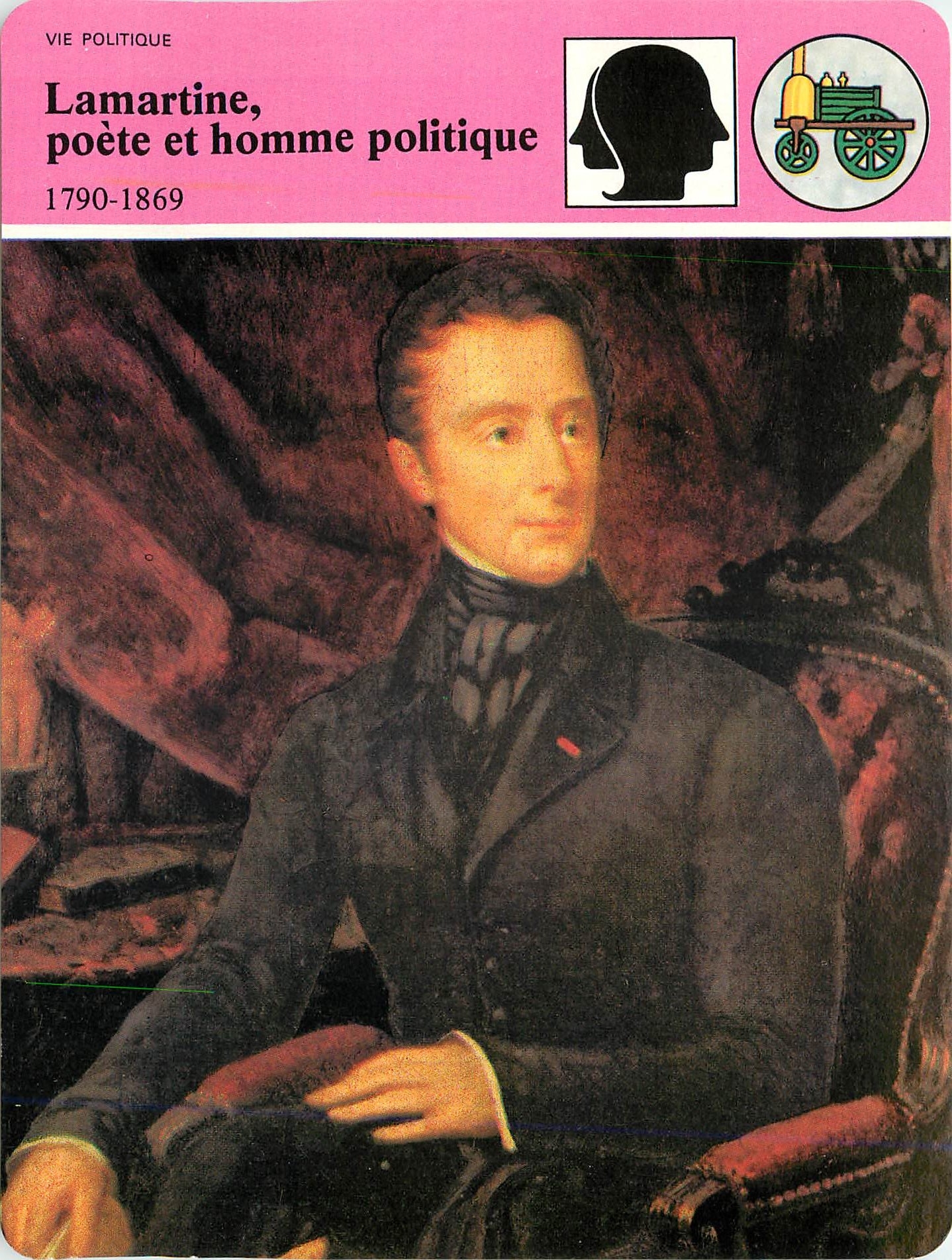 Fiche illustree Lamartine poete et homme politique Polymnie et Calliope 