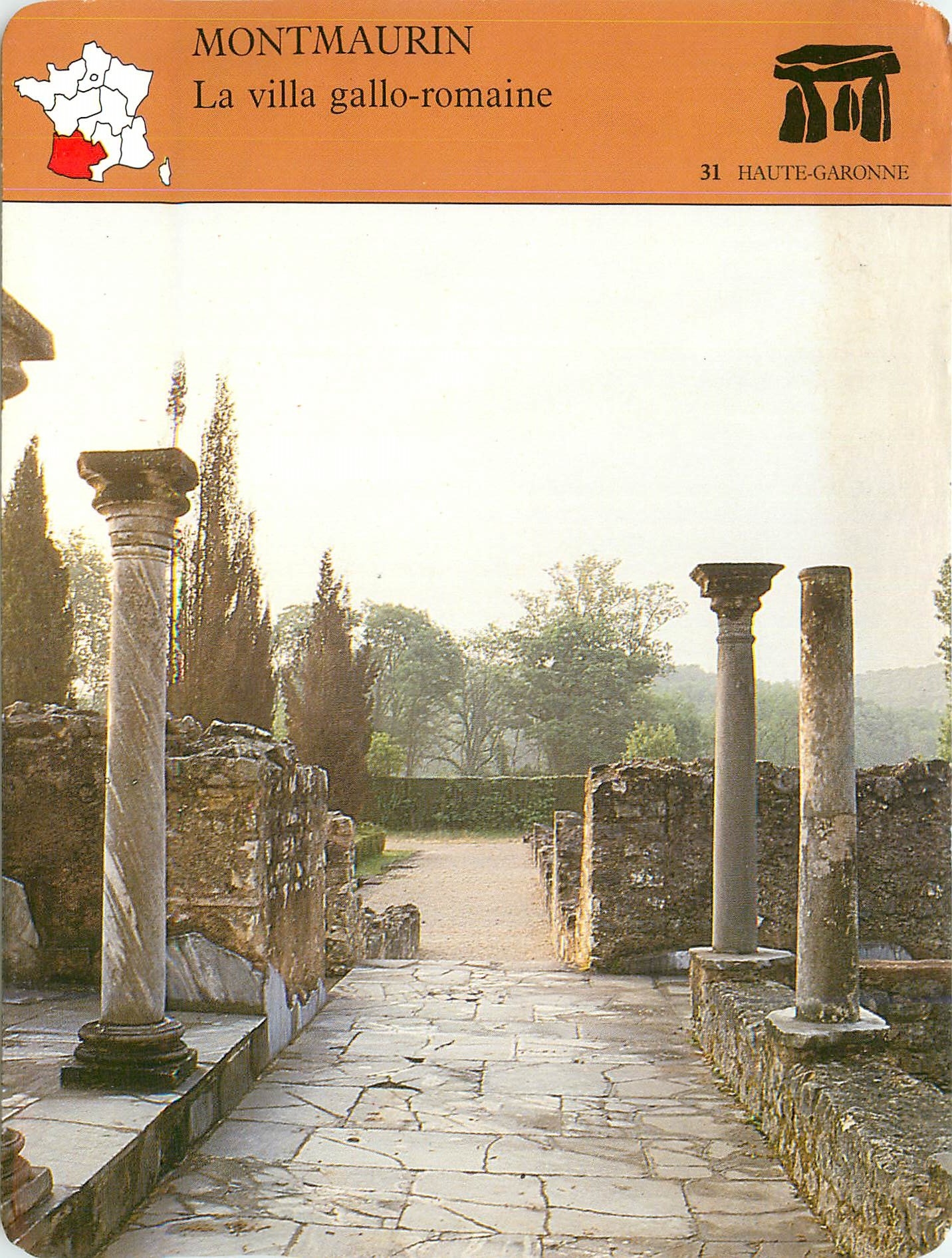 Fiche illustree Montmaurin La villa gallo romaine 