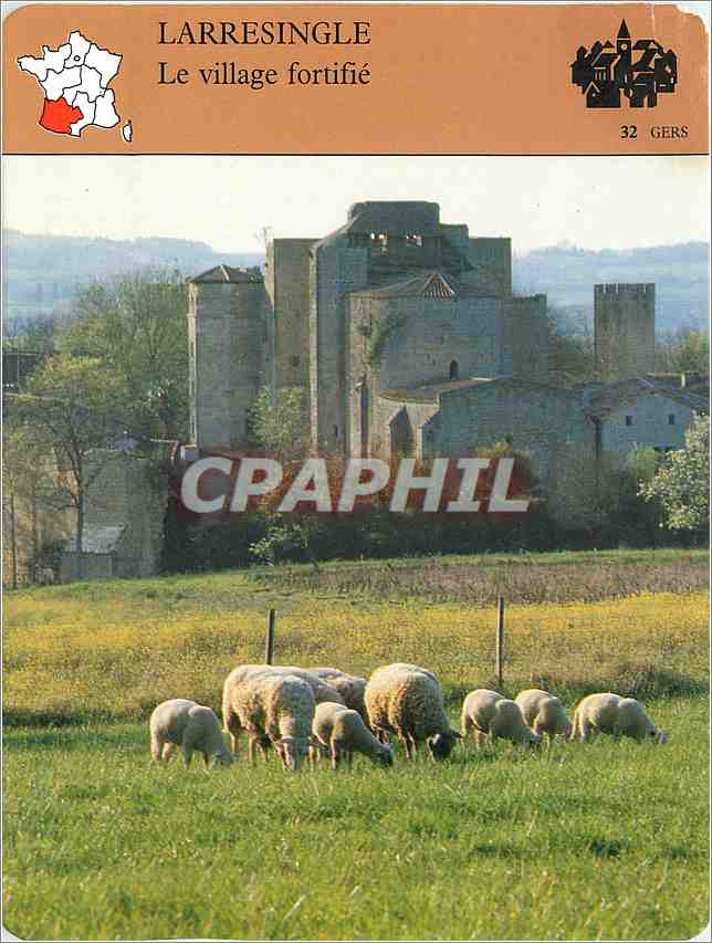 Fiche illustree Larresingle Le village fortifie 