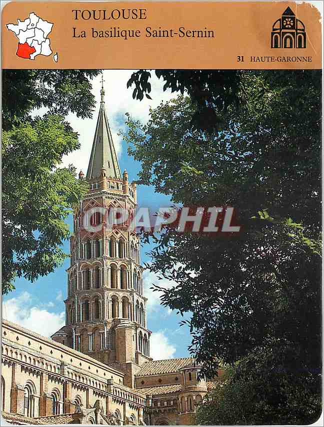 Fiche illustree Toulouse La basilique Saint Sernin 