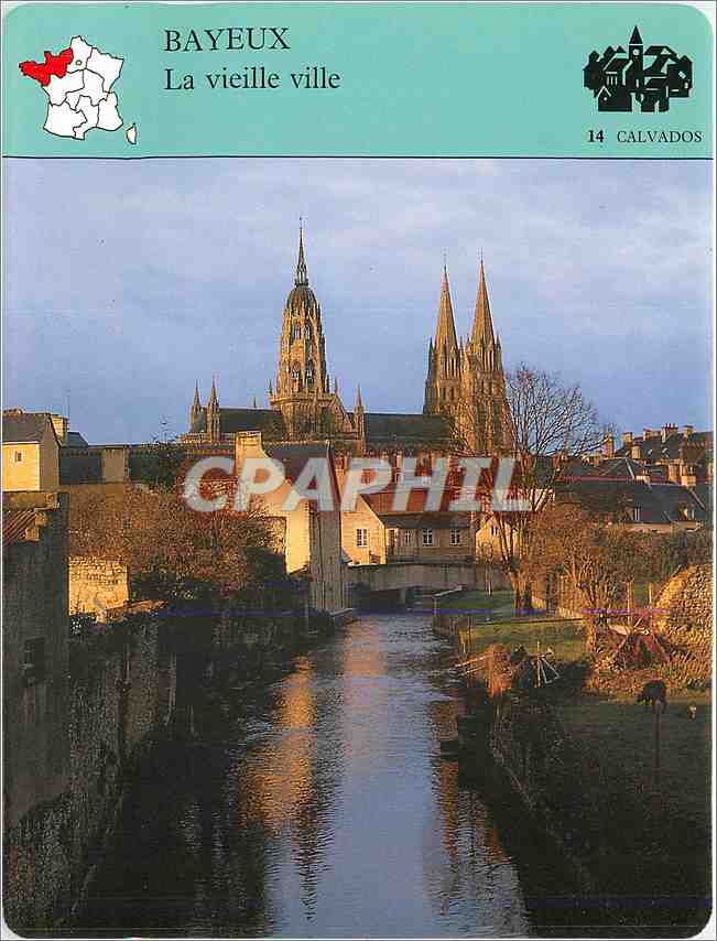Fiche illustree Bayeux La vielle ville 