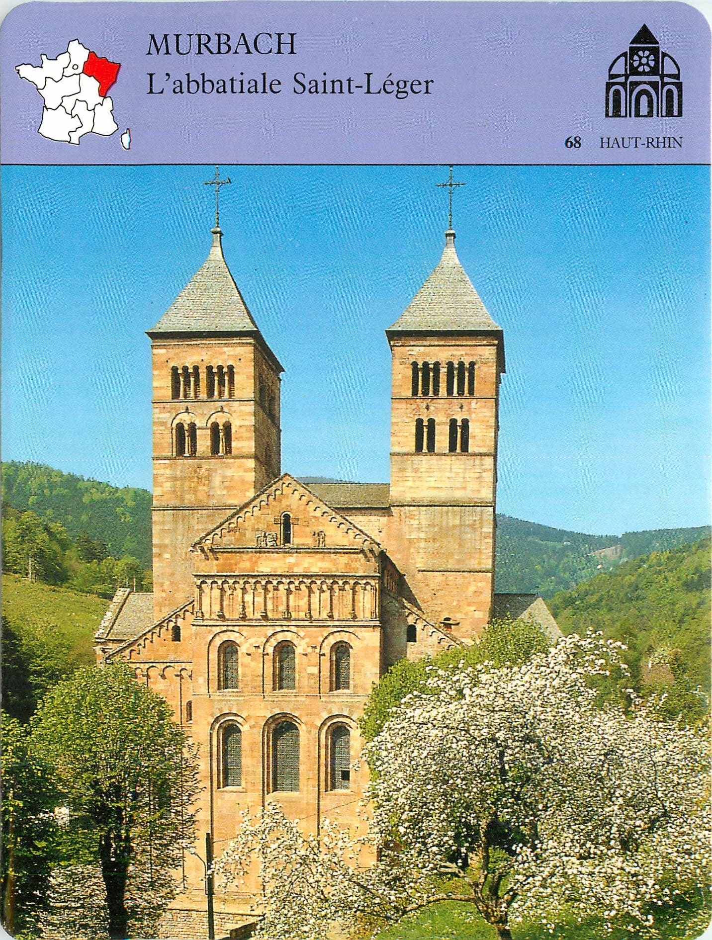 Fiche illustree Murbach L'abbatiale Saint Leger 
