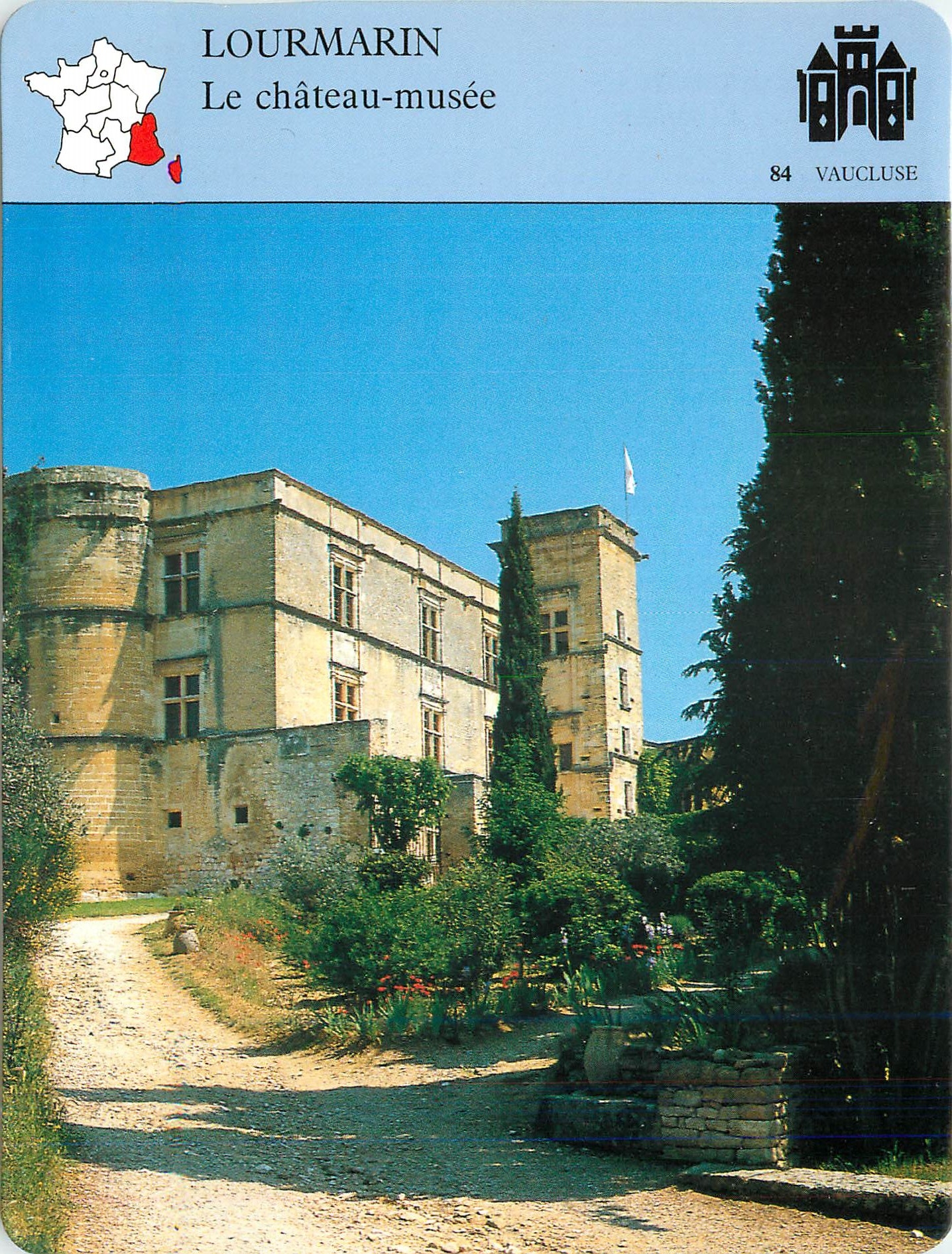 Fiche illustree Lourmarin Le chateau musee 