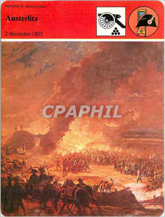 Fiche illustree Austerlitz Tonnerre sur l'Europe 