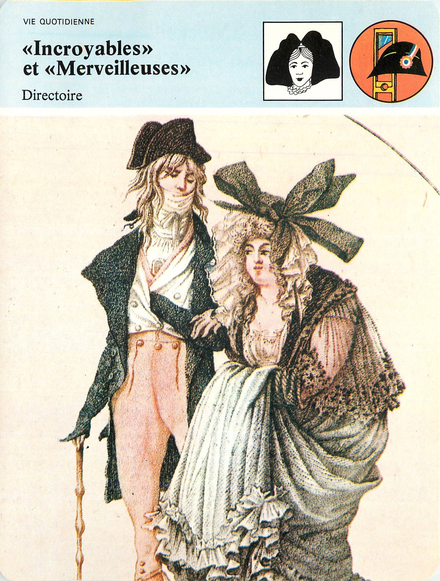 Fiche illustree Incroyables et Merveilleuses Les hippies de la Revolution 