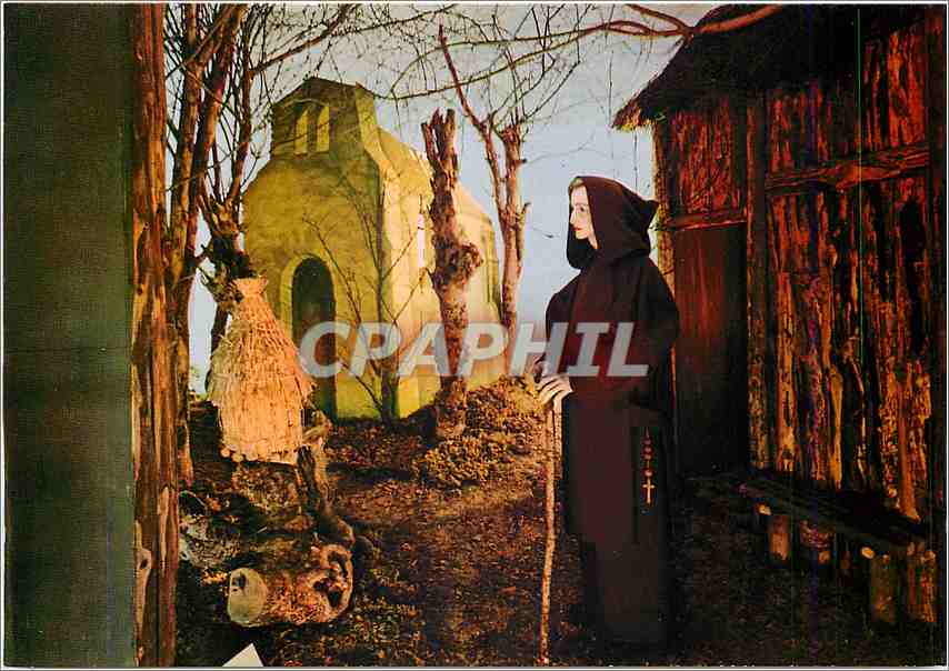 CPM Historial de la Chaise Dieu Haute Loire Defrichage de la Foret par Saint Robert et ses Compagnon
