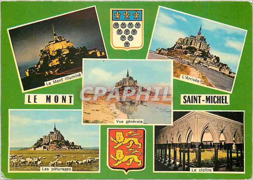 CPM Le Mont St Michel Manche Lion