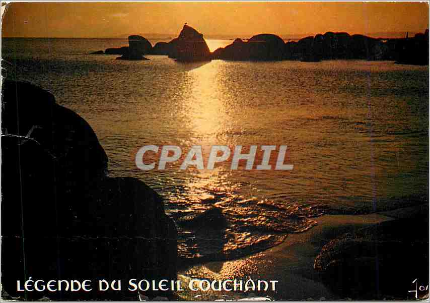 CPM La Bretagne en Couleurs Coucher de soleil sur la cote bretonne 