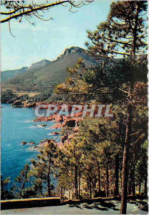 CPM La Route de la Corniche d'Or Le Trayas Var Les Roches Rouges 