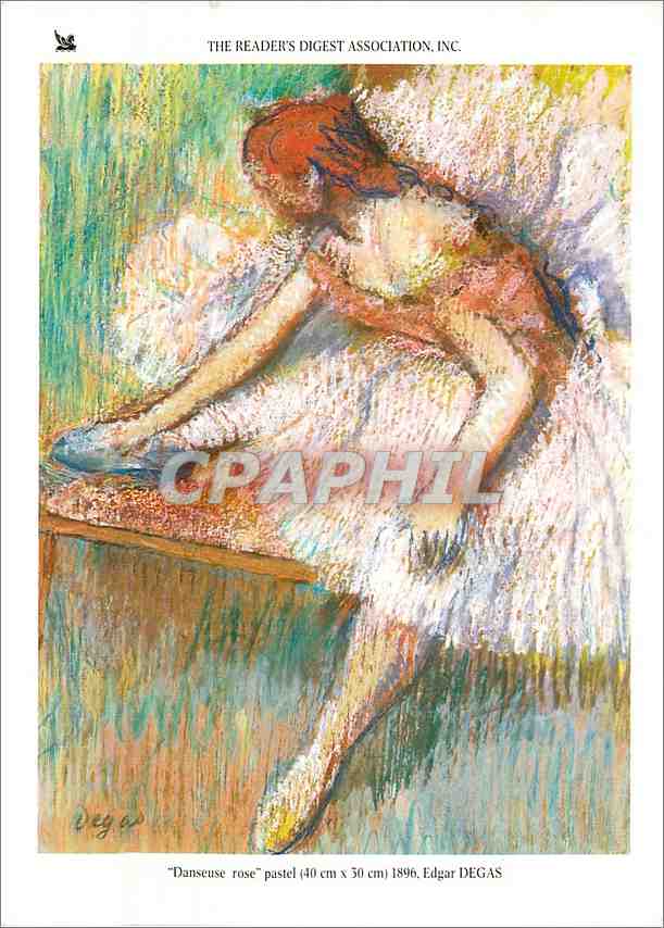 CPM The Readers Digest Association Inc Danseuse rose pastel Edgar Degas