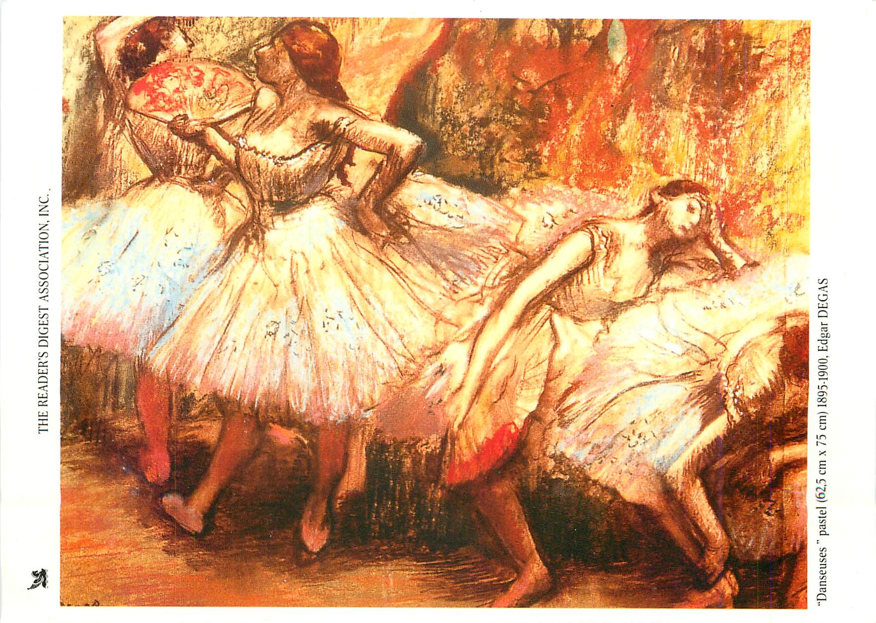 CPM The Readers Digest Association Inc Danseuse pastel Edgar Degas
