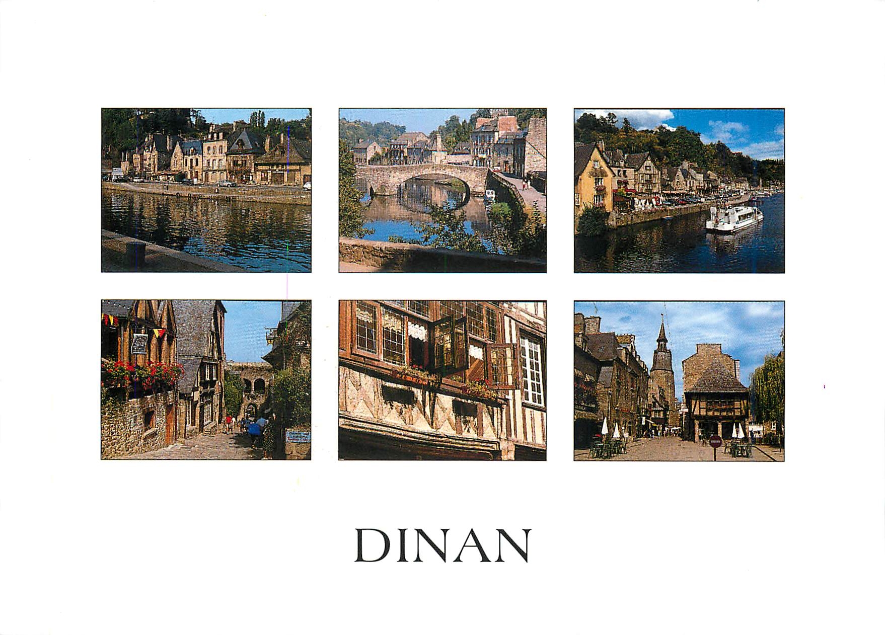 Dinan — vue du port, du pont et des rues historiques — Éditions d'Art