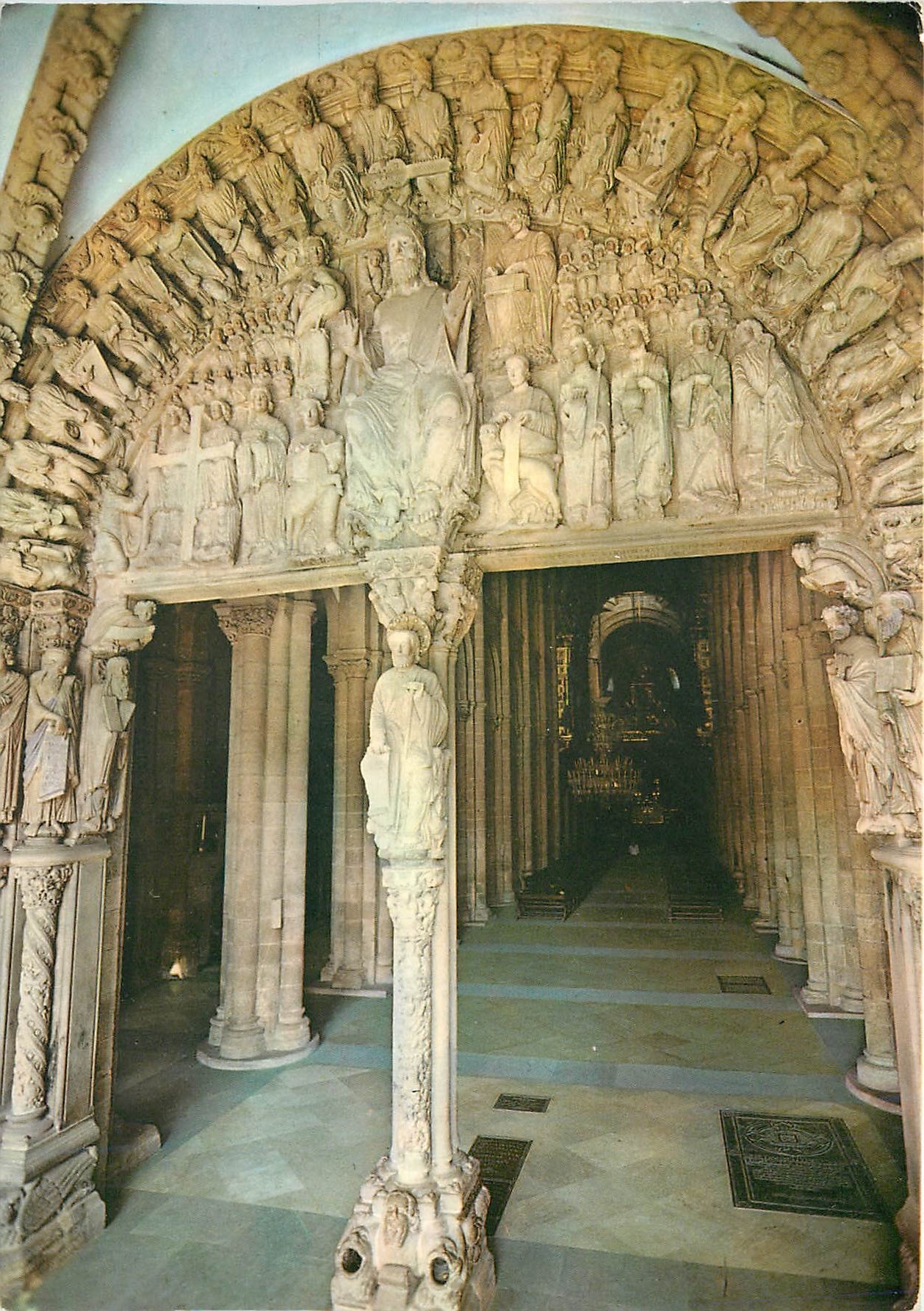 CPM Santiago de Compostela Catedral Portico de la Gloria Columna Central 
