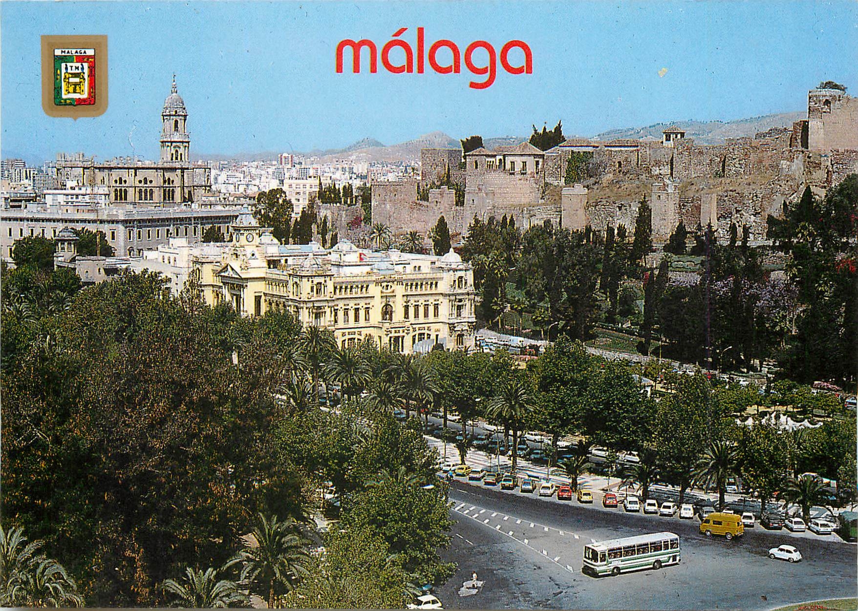 CPM Malaga Costa del Sol Alcazaba Cathedrale Hotel de Ville 