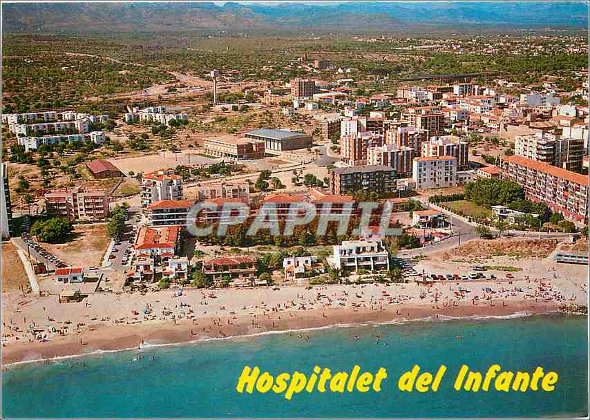 CPM Costa Dorada Tarragona Hospitalet del Infante Plage et Vue partielle 