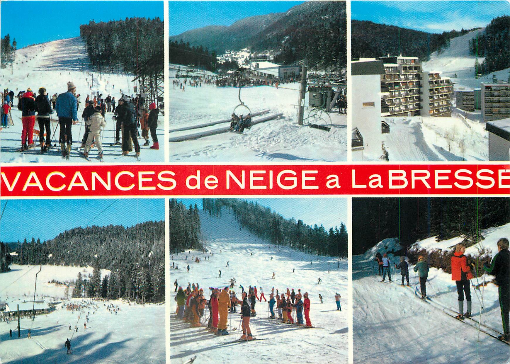 CPM La Bresse Les pistes du Chitelet Vologne Lispach et ski de fond 