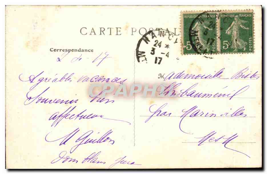 Le Jura- Champagnole- Les Bords de l'Ain -CPA — Rückseite
