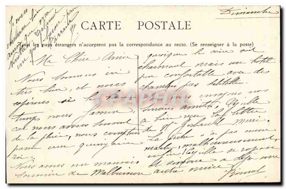 Jura-Touriste-L'Ain de Champagnole -CPA — Rückseite