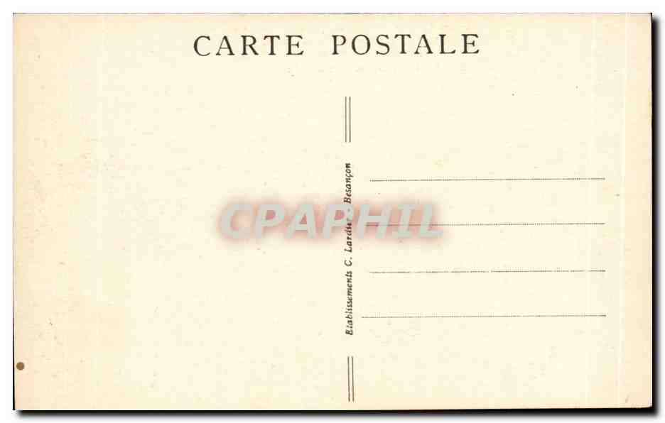 Jura- De Champagnole a Nozeroy -Le Defile d'Entre Poste -CPA — Rückseite