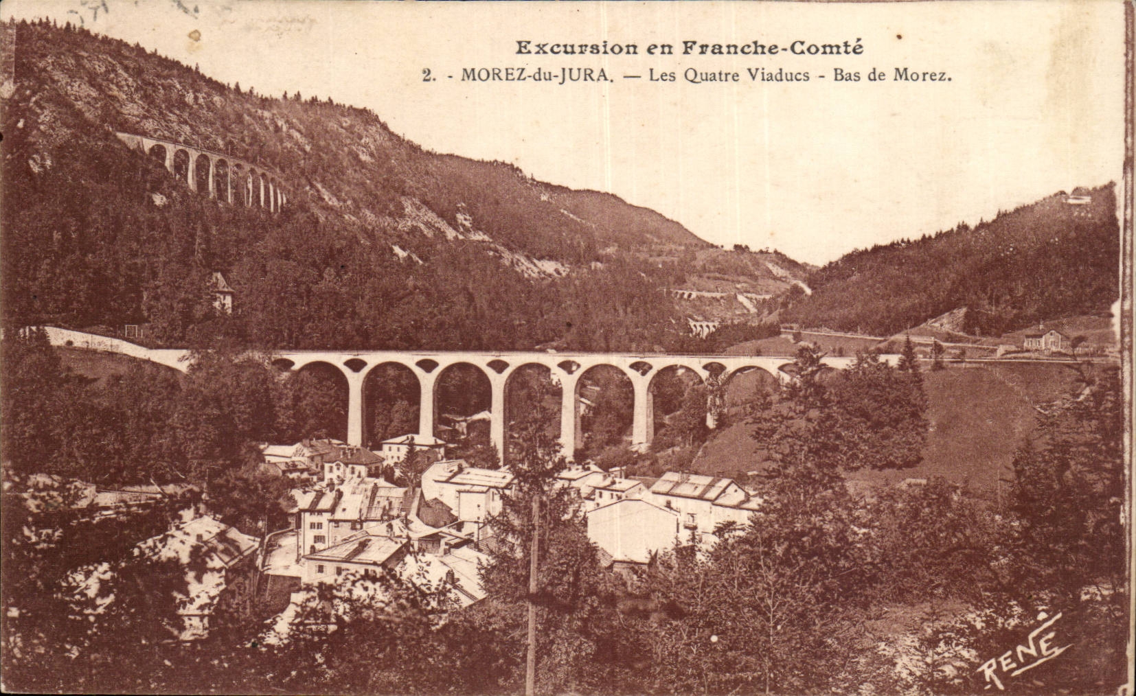 Exursion en Franche-Comte-Morez-de-Jura- Les Quatre Viaducs-Bas de Morez -CPA