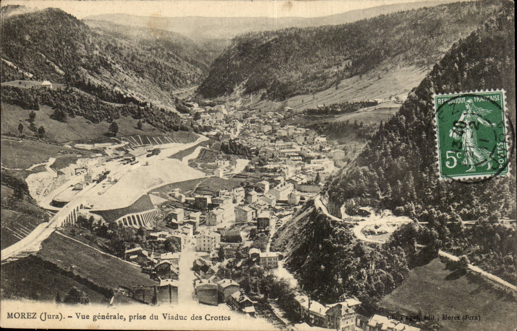Morez-Jura -Pris du Viaduc des Crottes-CPA