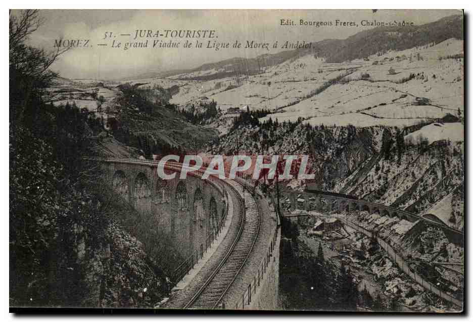 Morez — The Grand Viaduct of the Morez to Andeleto Line — Jura-Touriste — Bourgeois Frères, Chalon-sur-Saône