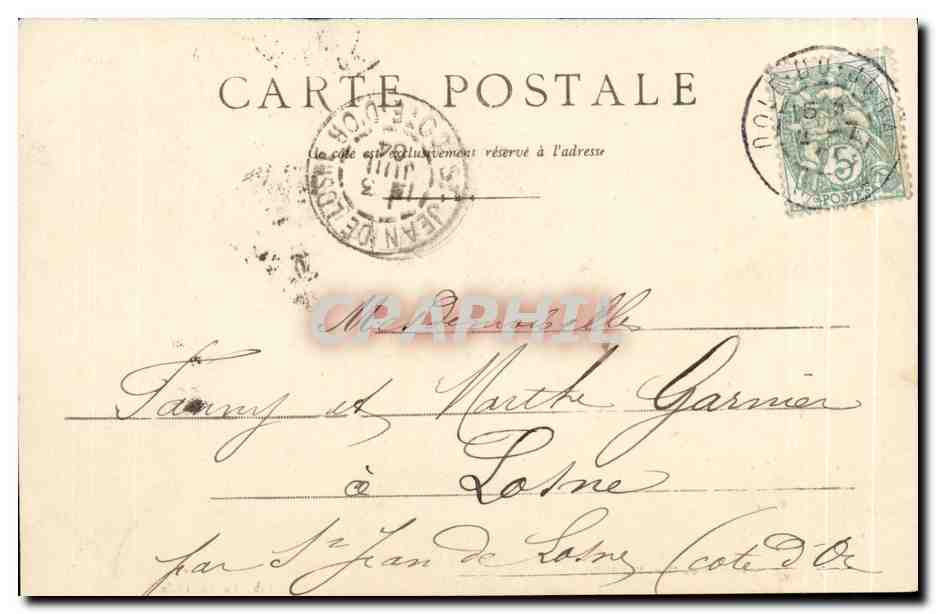 Avenue du Mont-Roland-Jura -CPA — Back