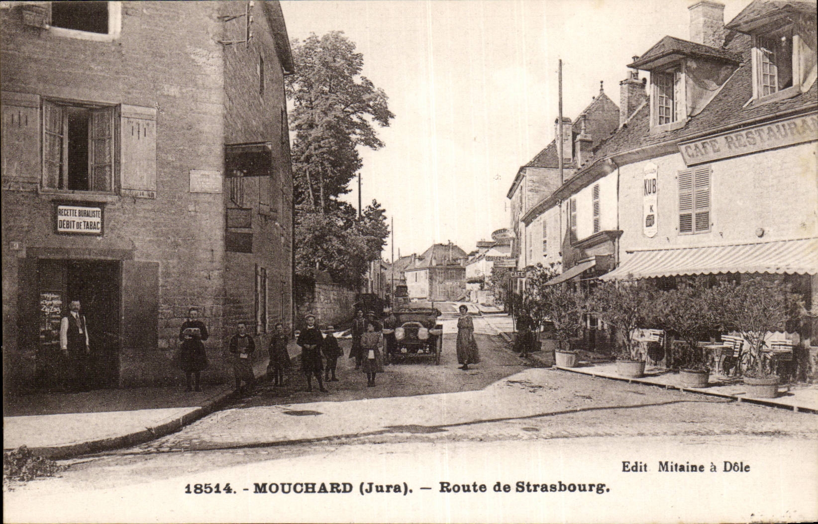 Mouchard (Jura) — Weg naar Straatsburg — Uitgever Mitaine te Dole