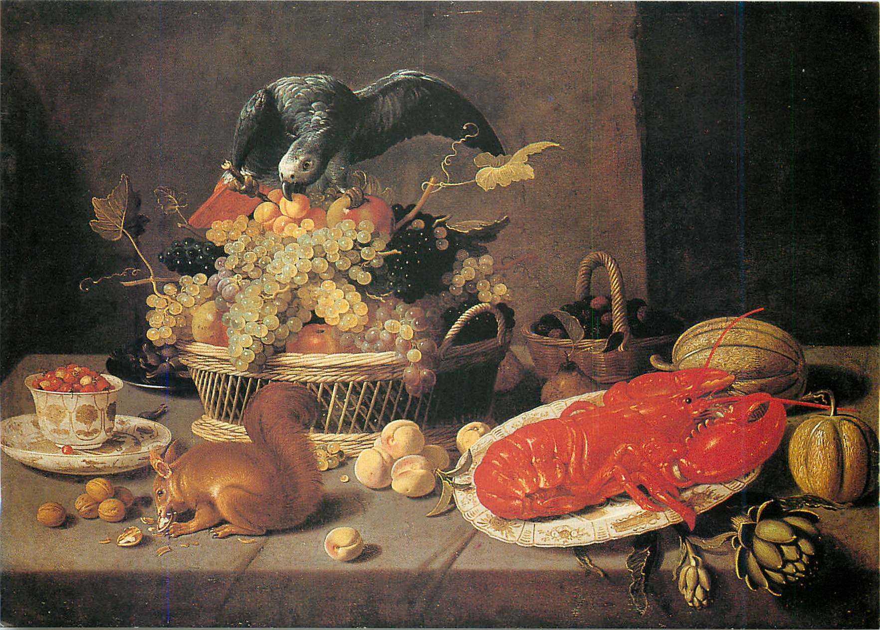 CPM Jacob Van Es (1590 1666) Nature morte a l'ecureuil Rennes Musee des Beaux Arts