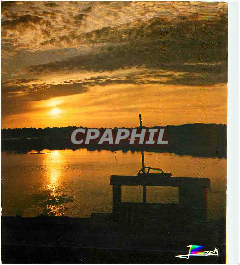 CPM Couleurs de Bretagne Derniere reflets du soleil sur les etangs Ponds Sunset