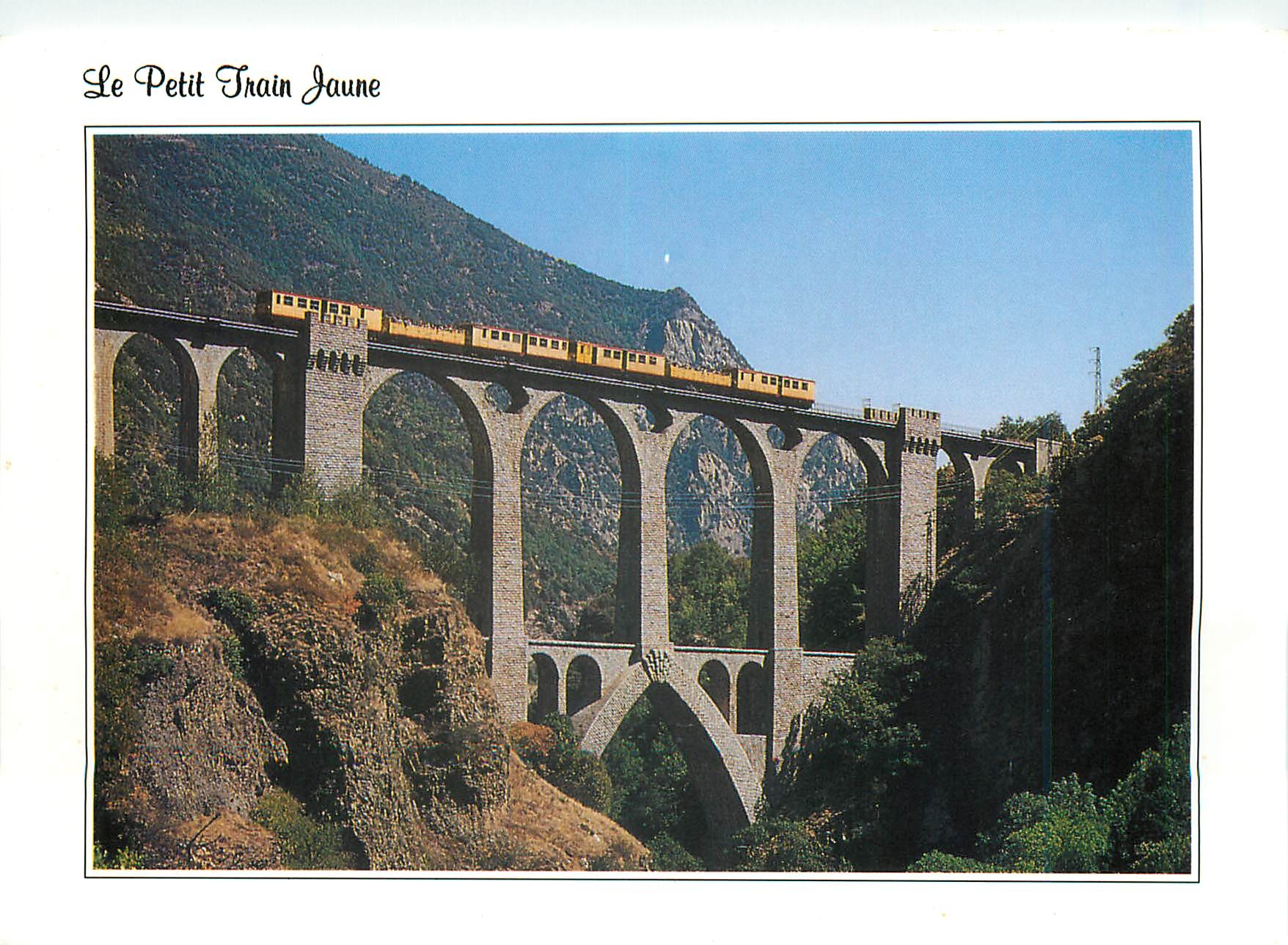 CPM Le Petit Train Jaune Lumiere et Couleurs du Roussillon