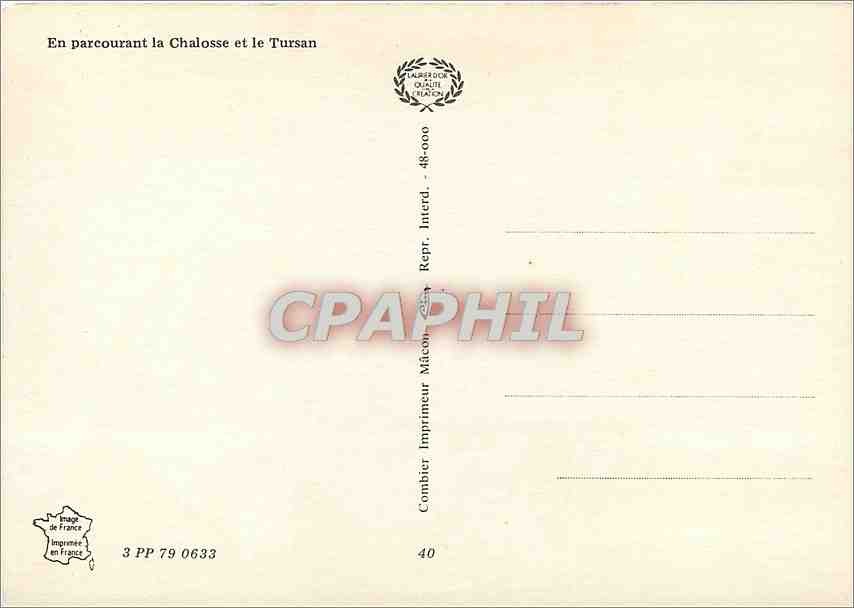 CPM En parcourant la chalosse et le Tursan Peyrehorade Pomarez Aide sur l'Adour Pouillon Hagetmau St — Rückseite