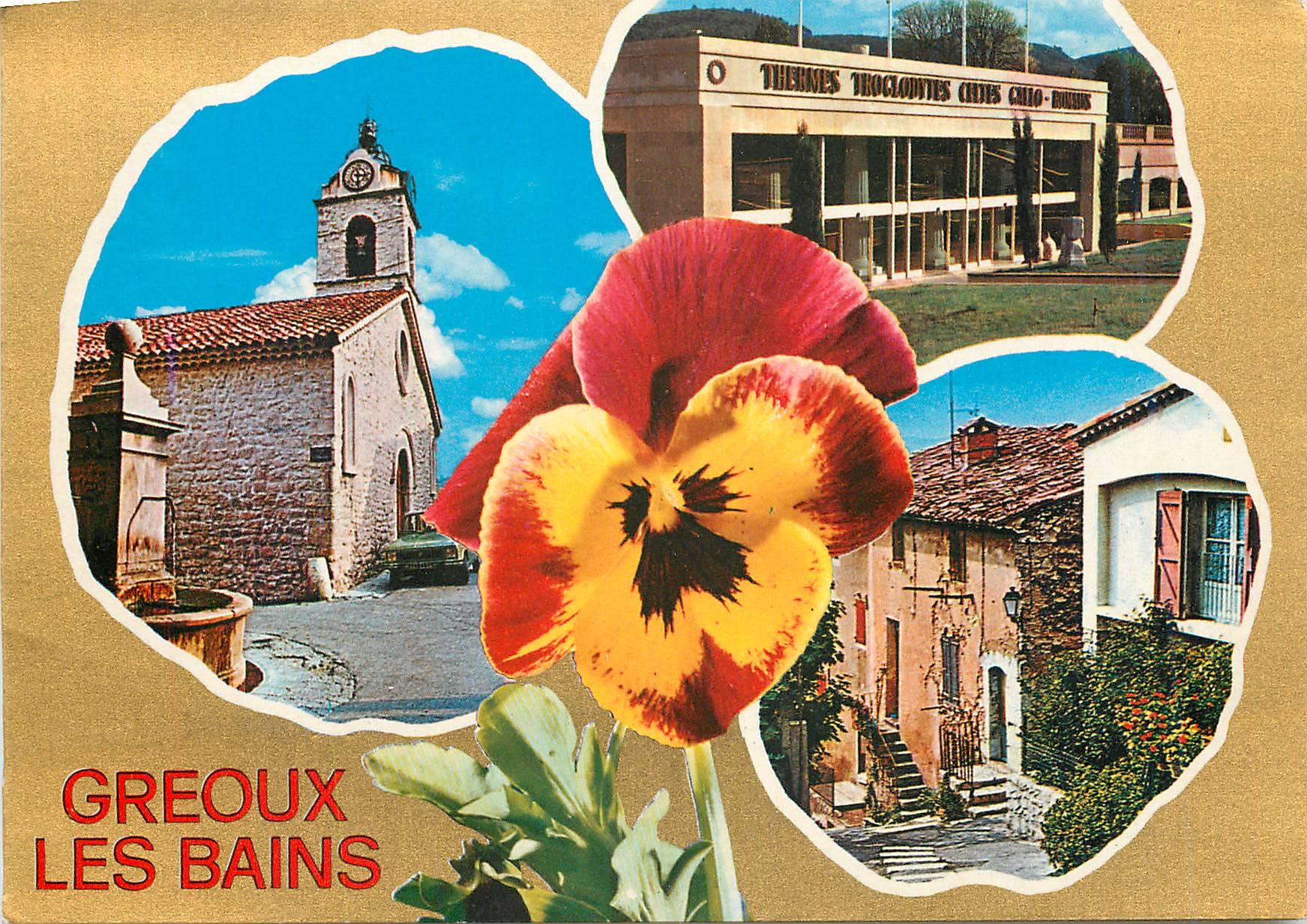 CPM Une pensee de Greoux les Bains (Alpes de Haute Provence) Tourisme Thermalisme Climatisme