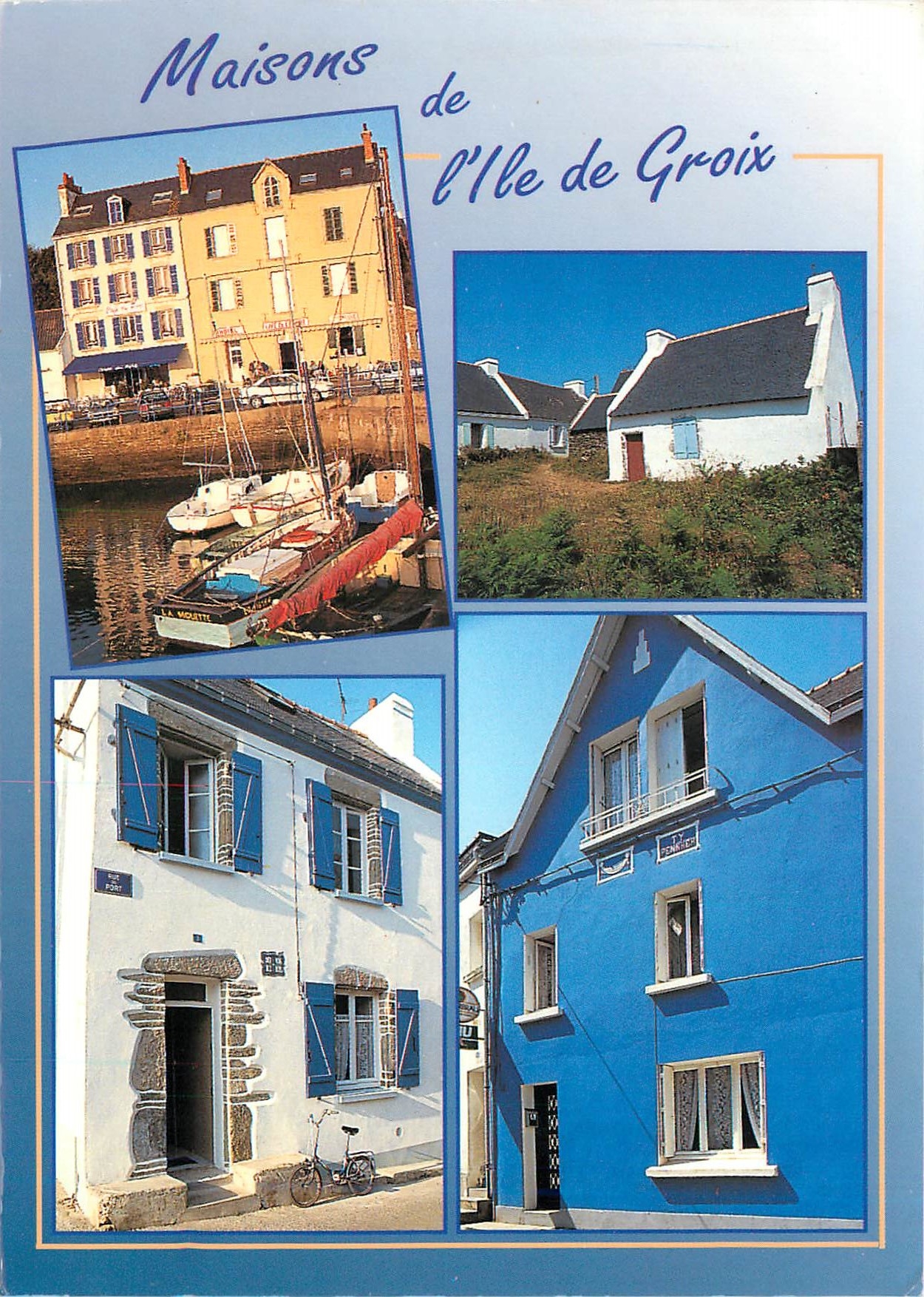 CPM Les maisons traditionnelles au port l'ecomusee de Kerlard et facades typiques de l'ile Ile de Gr