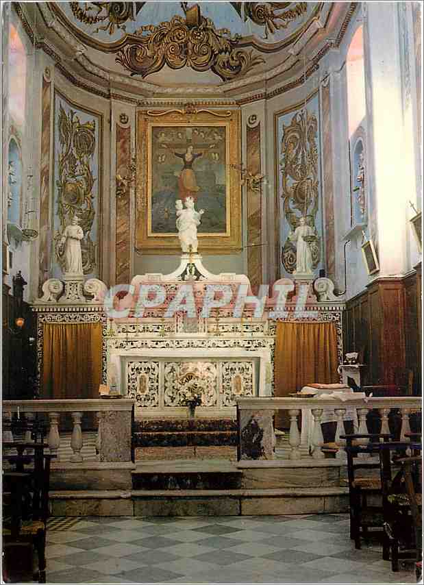 CPM Charmes et Couleurs de la Corse Nonza Maitre autel de l'Eglise Sainte Julie de Nonza (Cap Corse)