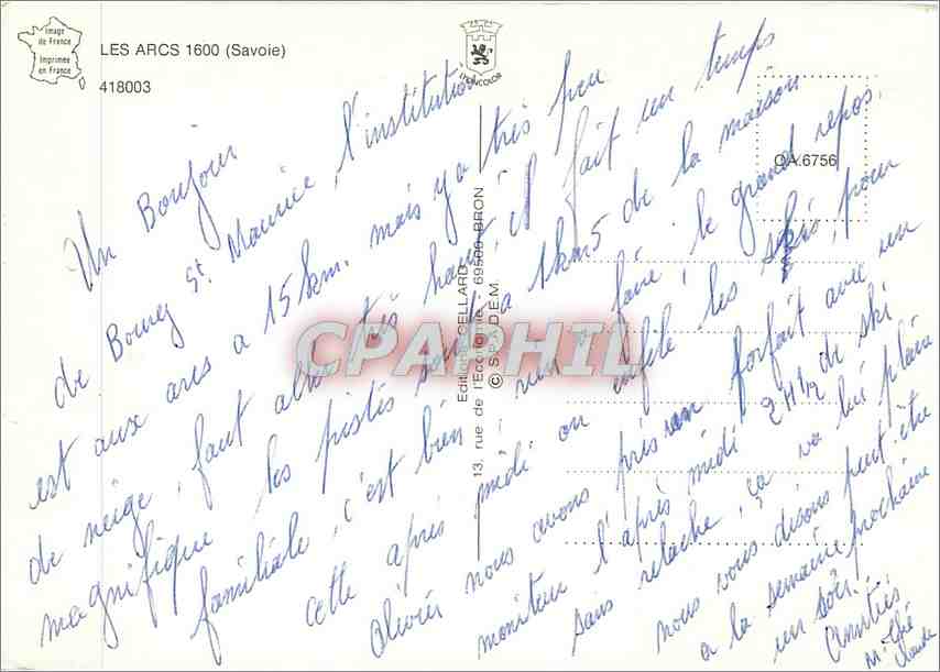 CPM Amelie les Bains (P O) Vue generale — Rückseite