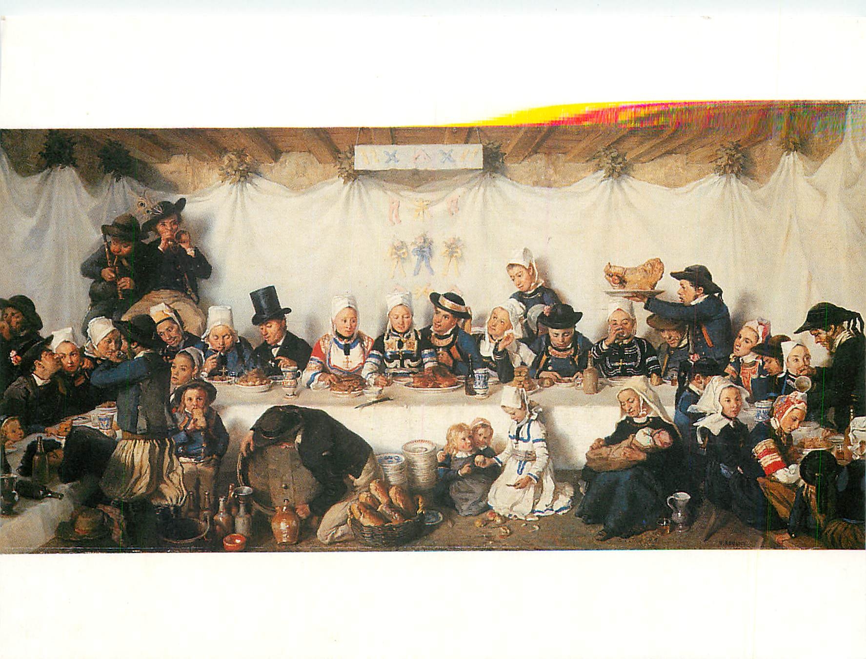CPM Quimper Keraval Les noces de Corentin le Guerveur et d'Anne Marie Kerinvel Musee des Beaux Arts 